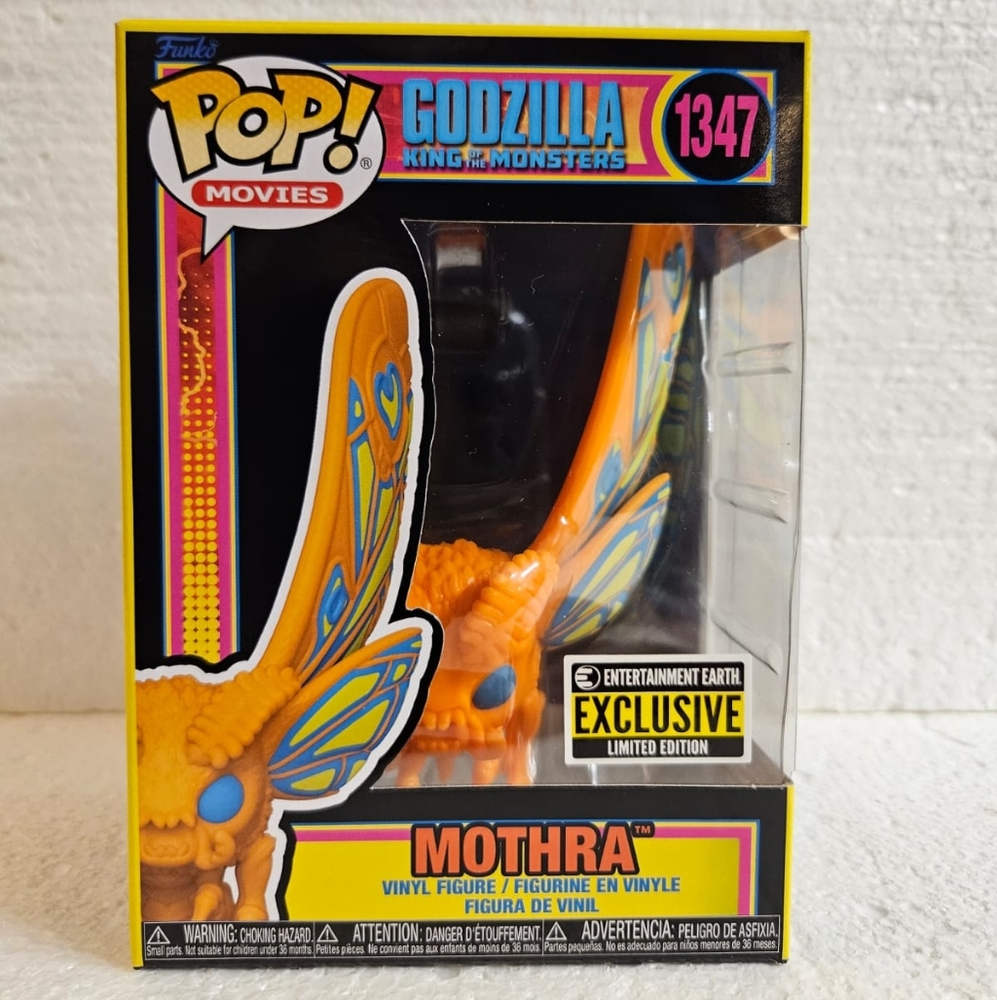 Funko pop! # 1347 Movies Godzilla "Mothra" EE exclusive Blacklight